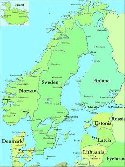 Les pays scandinaves