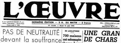 Journal L'Oeuvre