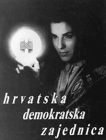 Affiche électorale du HDZ en 1990