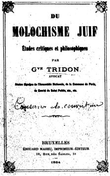Du molochisme juif